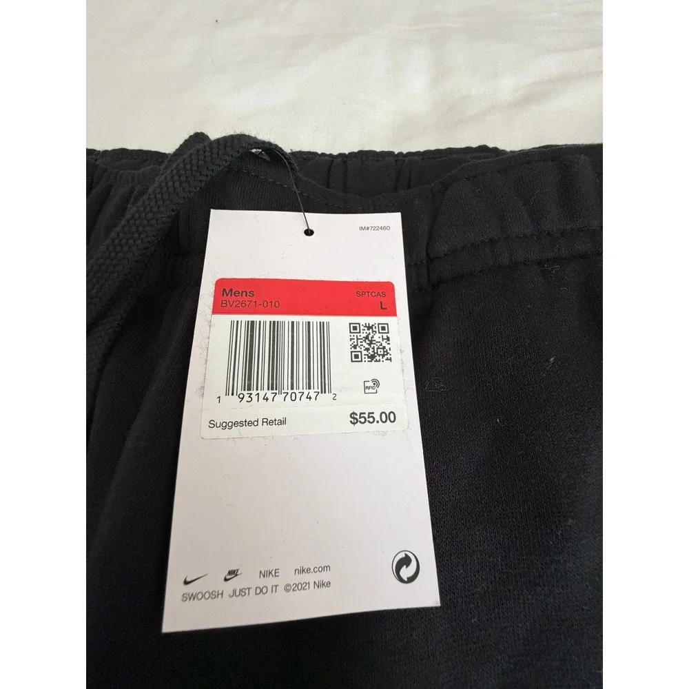 Nike Mens Sportswear Club Fleece Shorts Black BV2671-010 Size L NWT
